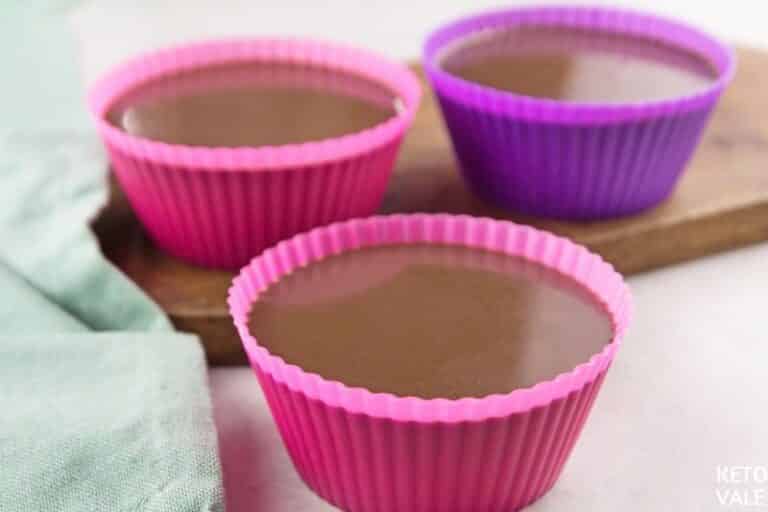 Easy Keto Almond Milk Chocolate Panna Cotta KetoVale