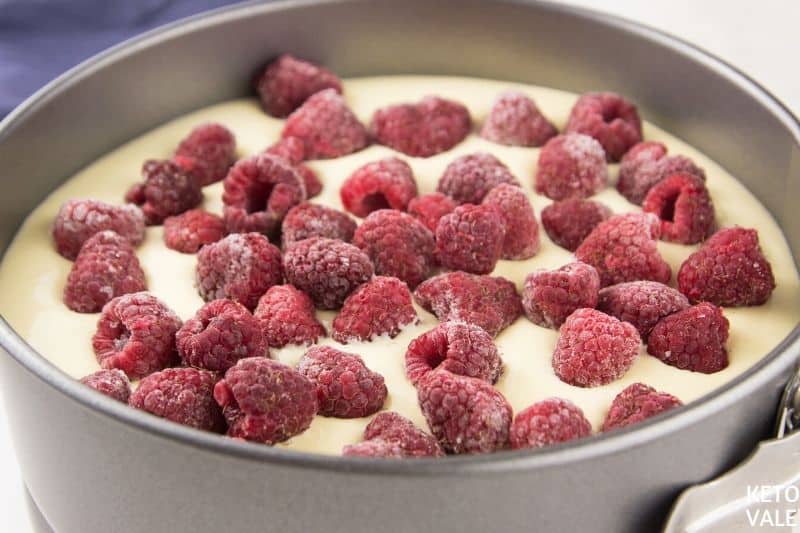 drop raspberries on top