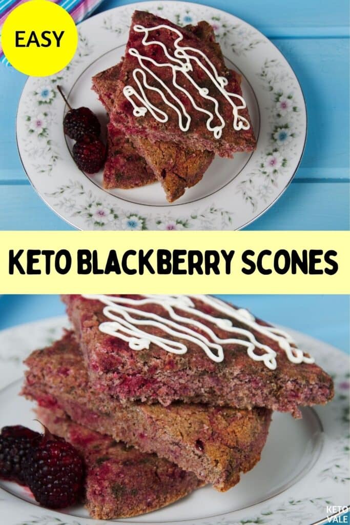keto blackberry scones