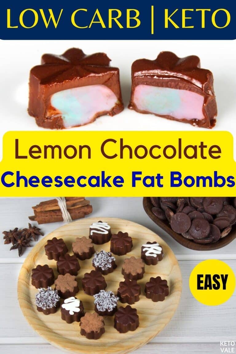 Keto Lemon Chocolate Cheesecake Fat Bombs Recipe KetoVale