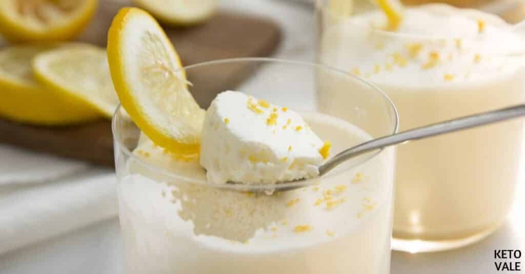 keto lemon mousse