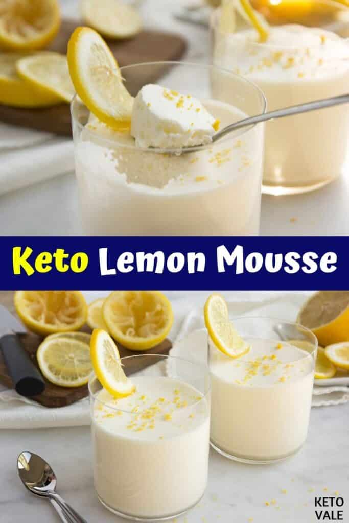 low carb lemon mousse