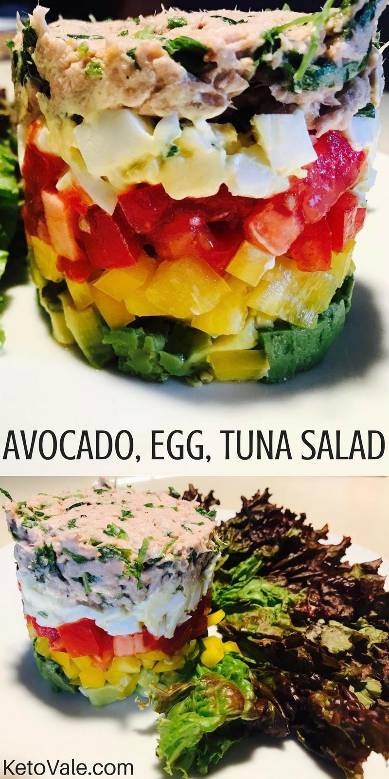 Avocado, Egg And Tuna Salad