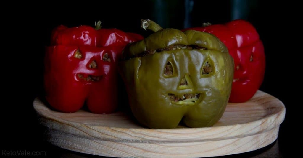 Halloween Stuffed Peppers