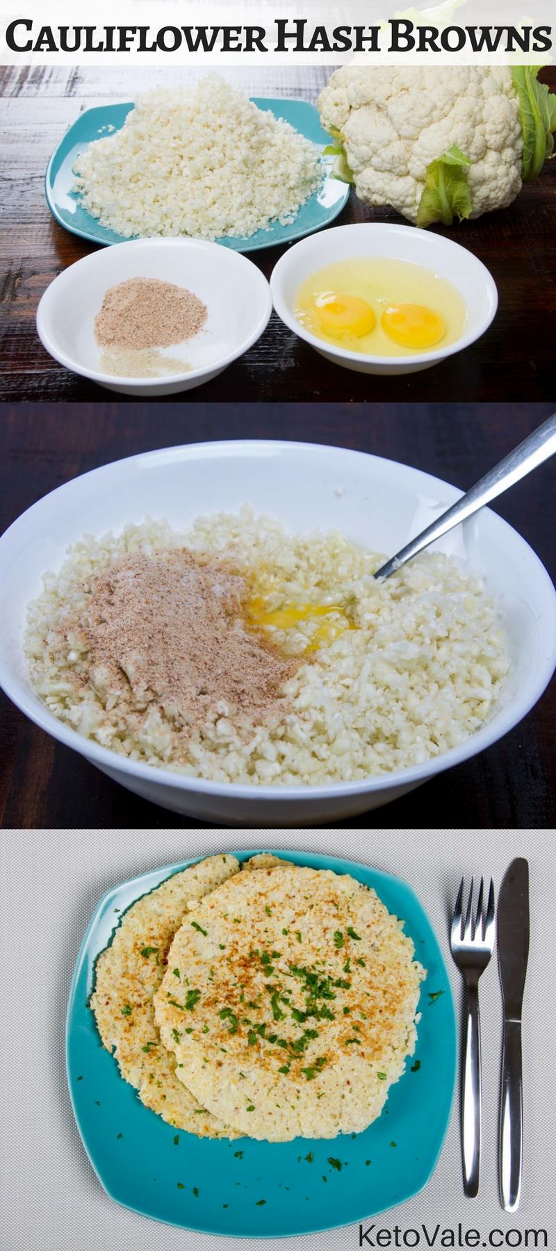 Keto Cauliflower Hash Browns