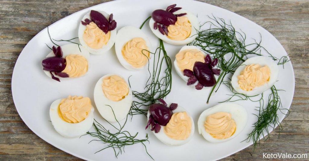 Keto Halloween Deviled Eggs