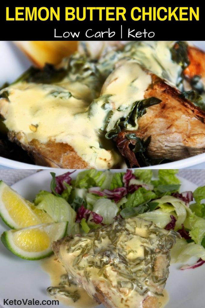 Keto Lemon Butter Chicken Thighs with Spinach KetoVale