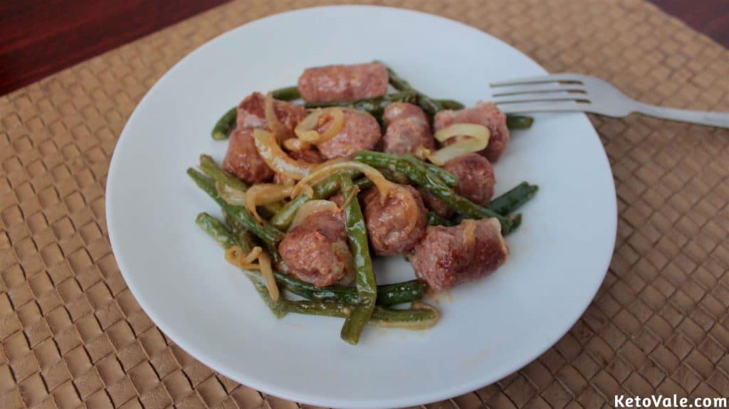 Keto Sausage Green Beans