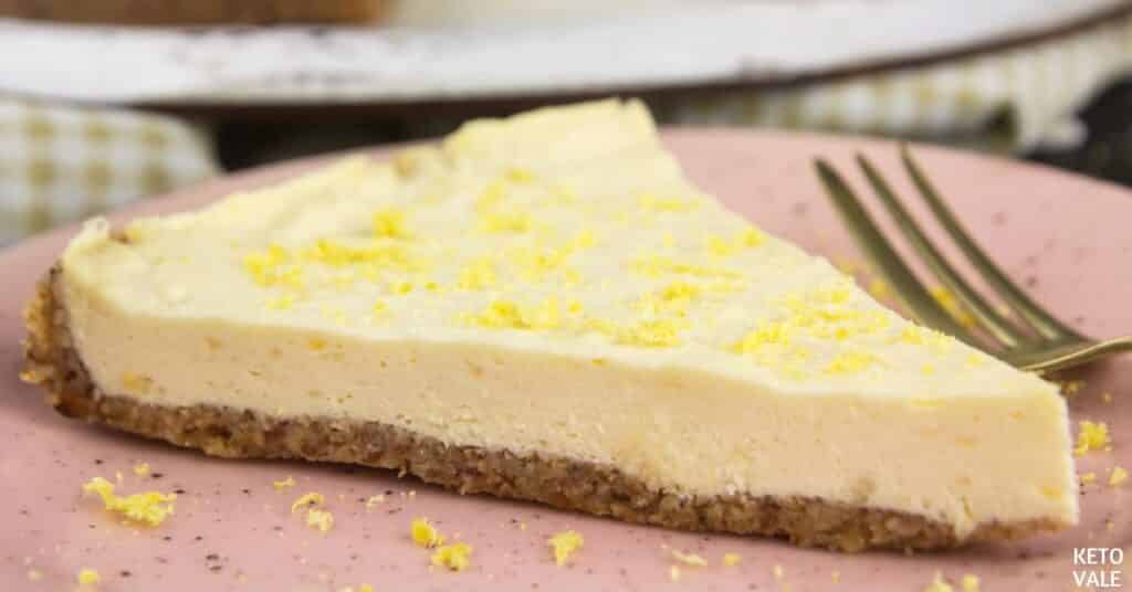 keto lemon cheesecake