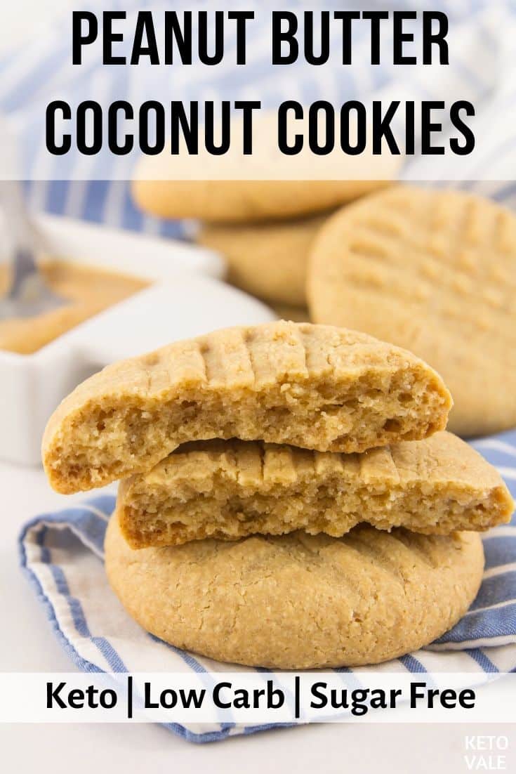 keto peanut butter coconut cookies