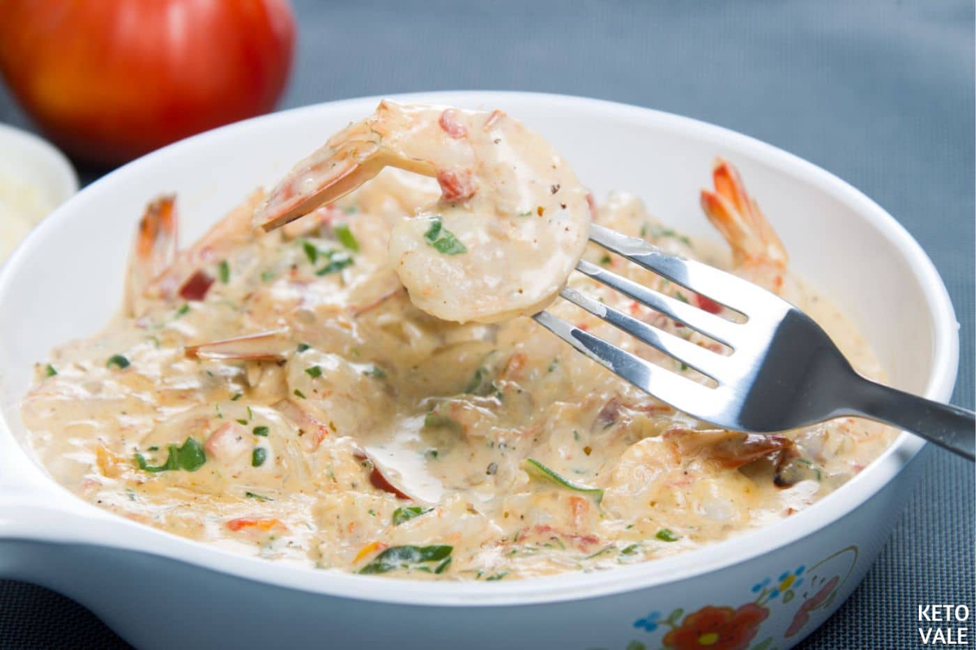 Keto Creamy Tuscan Shrimp with Garlic Butter Low Carb Recipe KetoVale