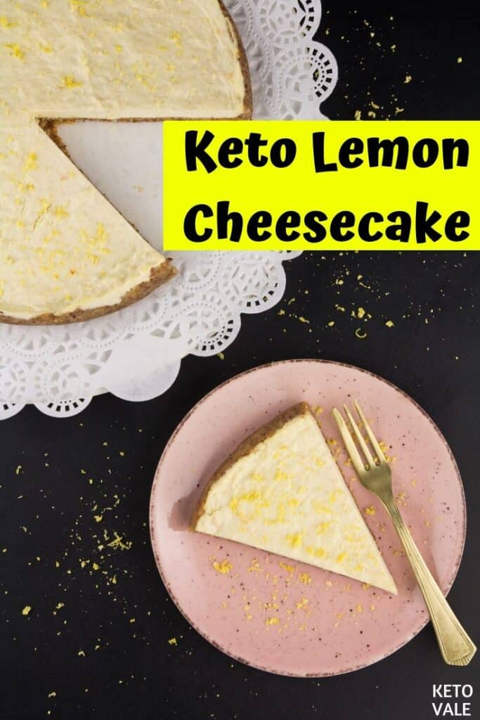 low carb lemon cheesecake