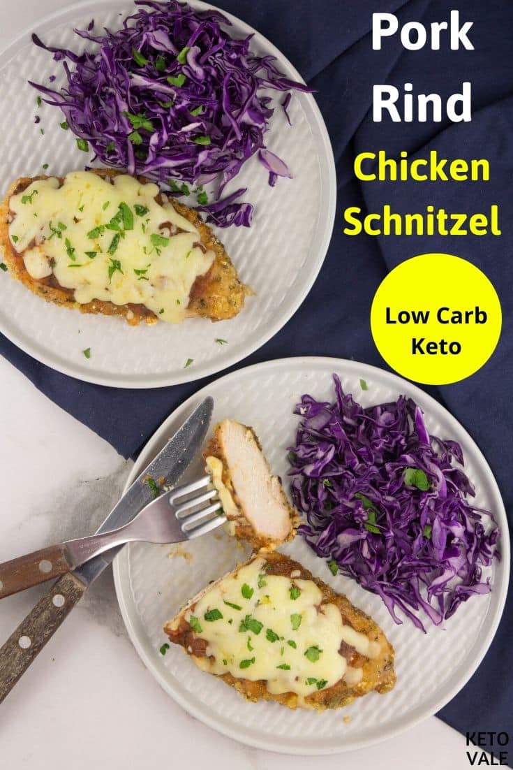 low carb pork rind chicken schnitzel