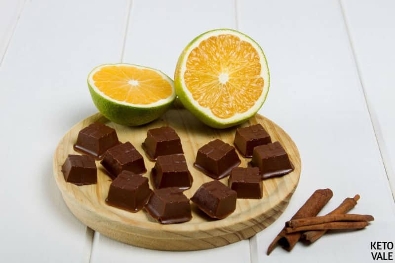 Orange walnut chocolate fat bombs