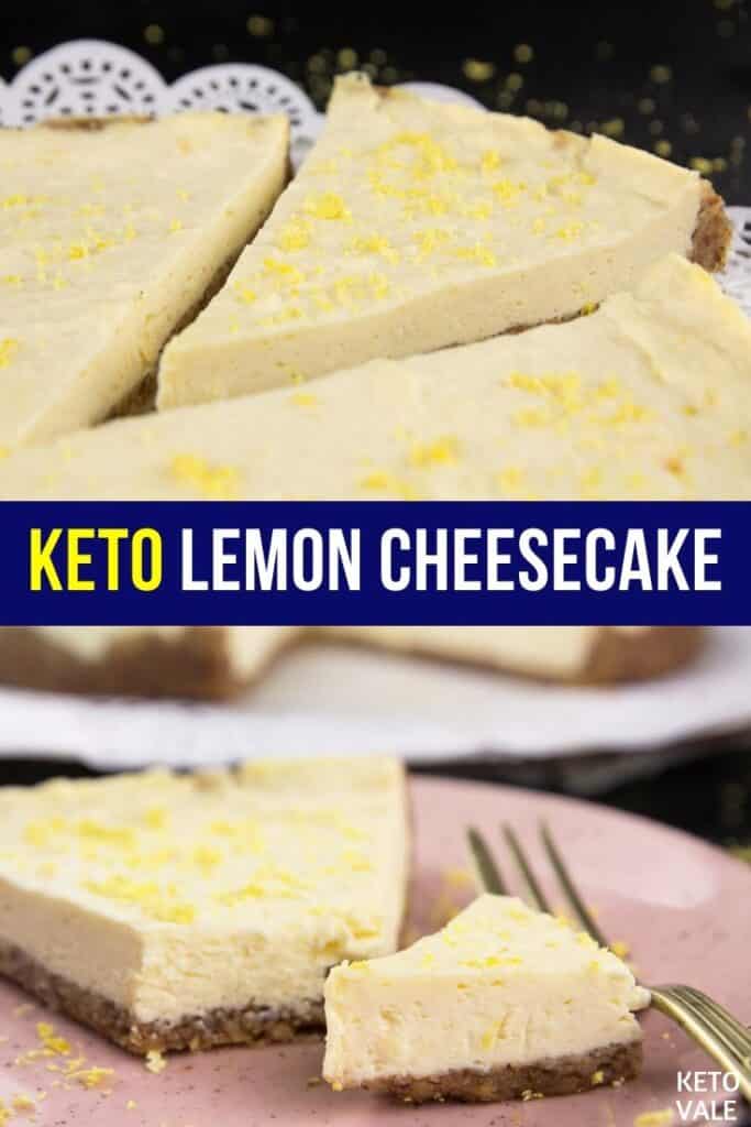 sugar free lemon cheesecake