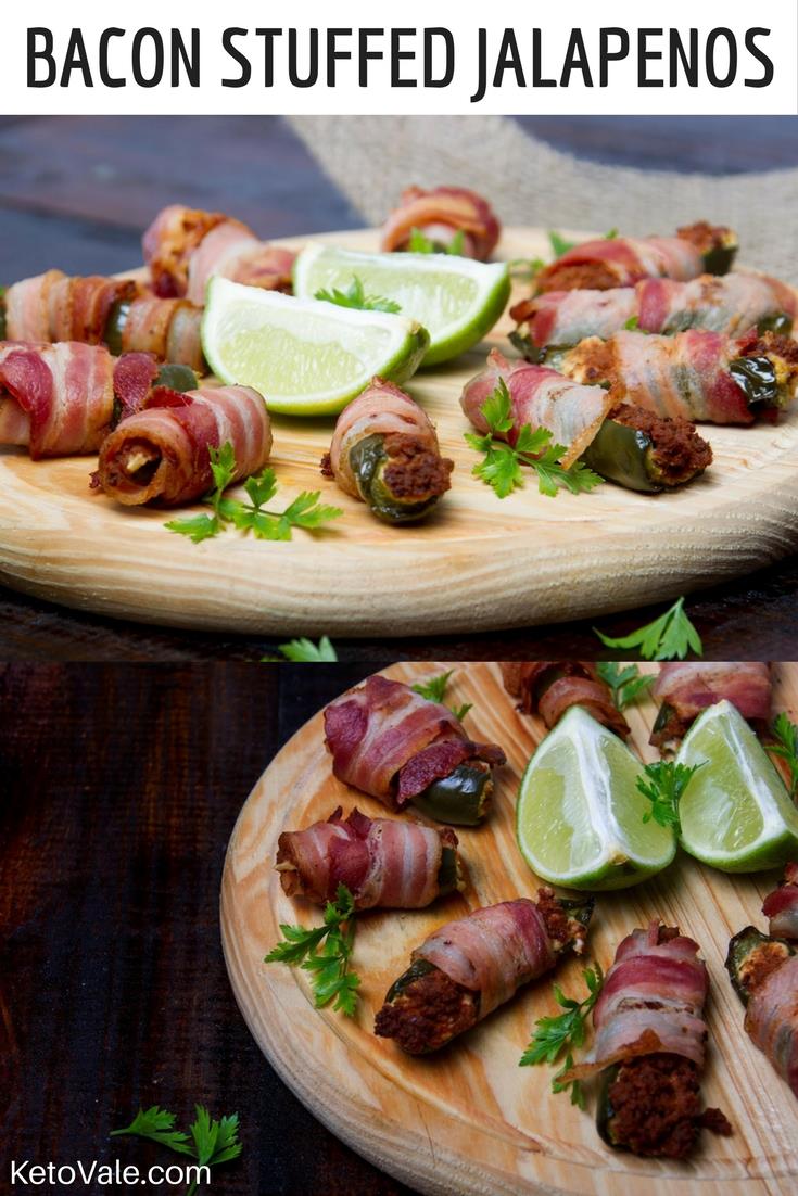 keto bacon wrapped jalapeno poppers