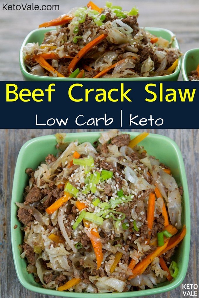 Keto Beef Crack Slaw Low Carb Recipe Easy and Tasty Keto Vale