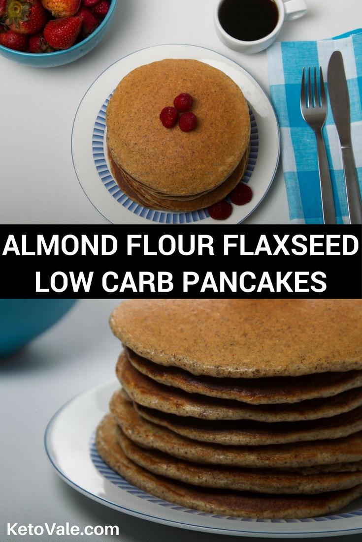 Low Carb Almond Flour Flaxseed Pancakes