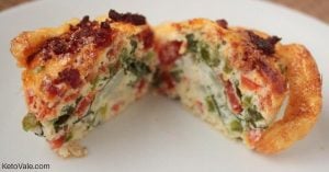 Spinach Sausage Egg Muffin Cup