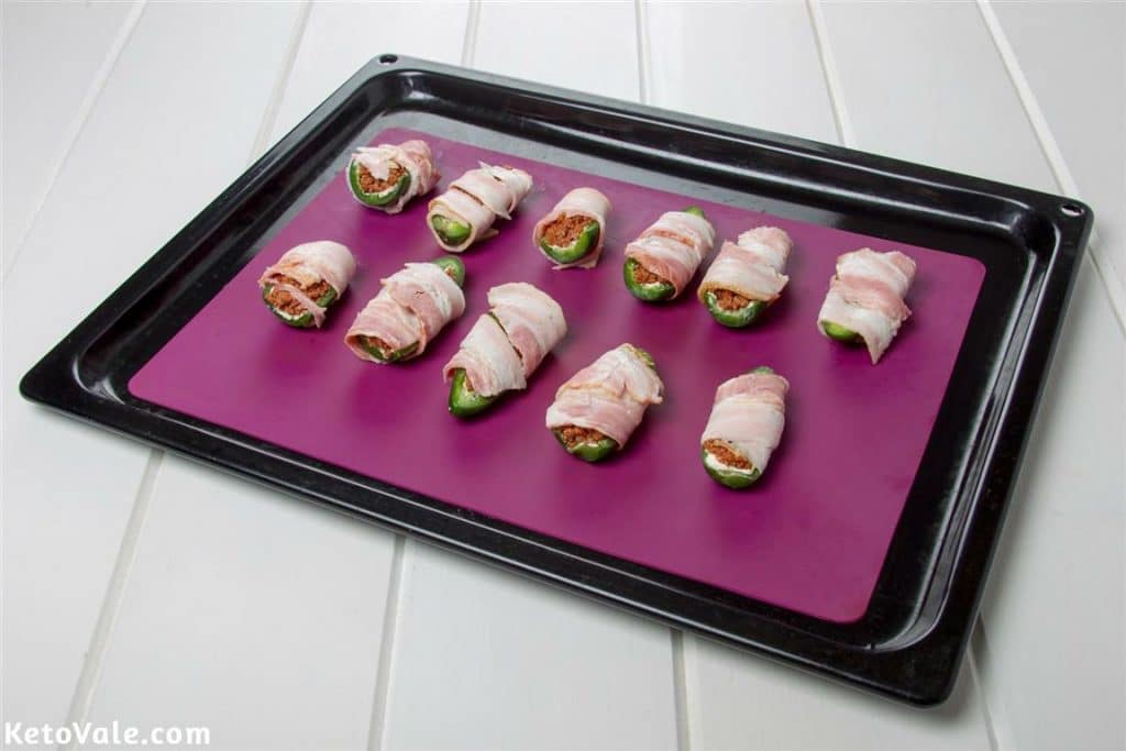Wrap jalapeno with bacon