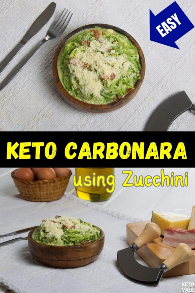 keto zoodles carbonara