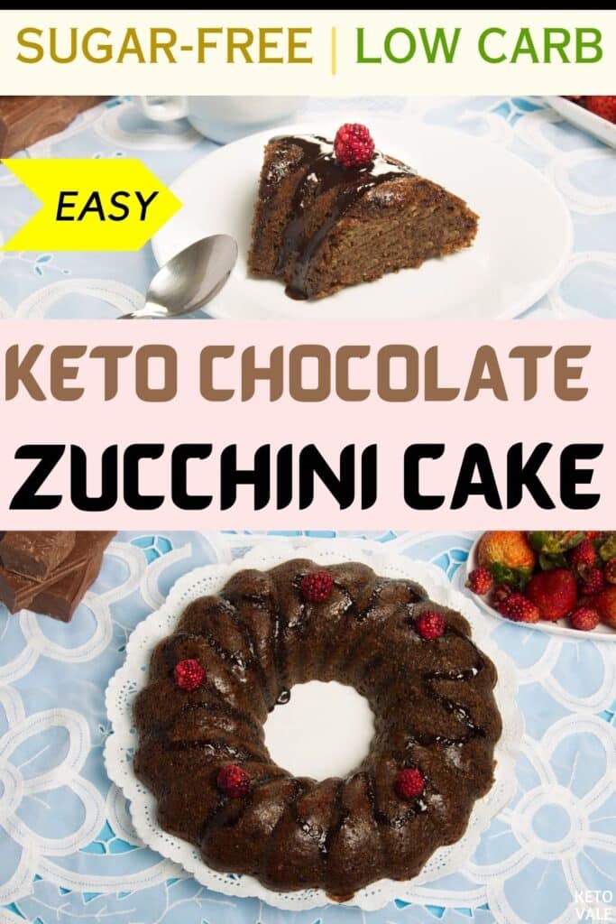 keto zucchini chocolate cake