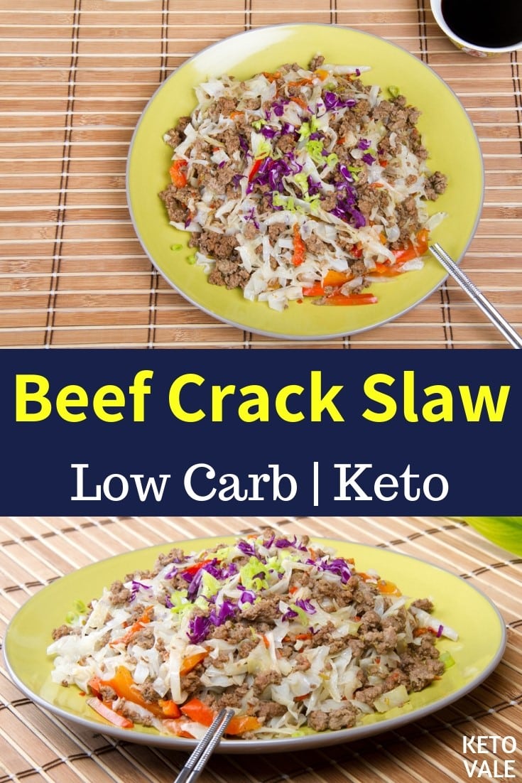 low carb beef crack slaw