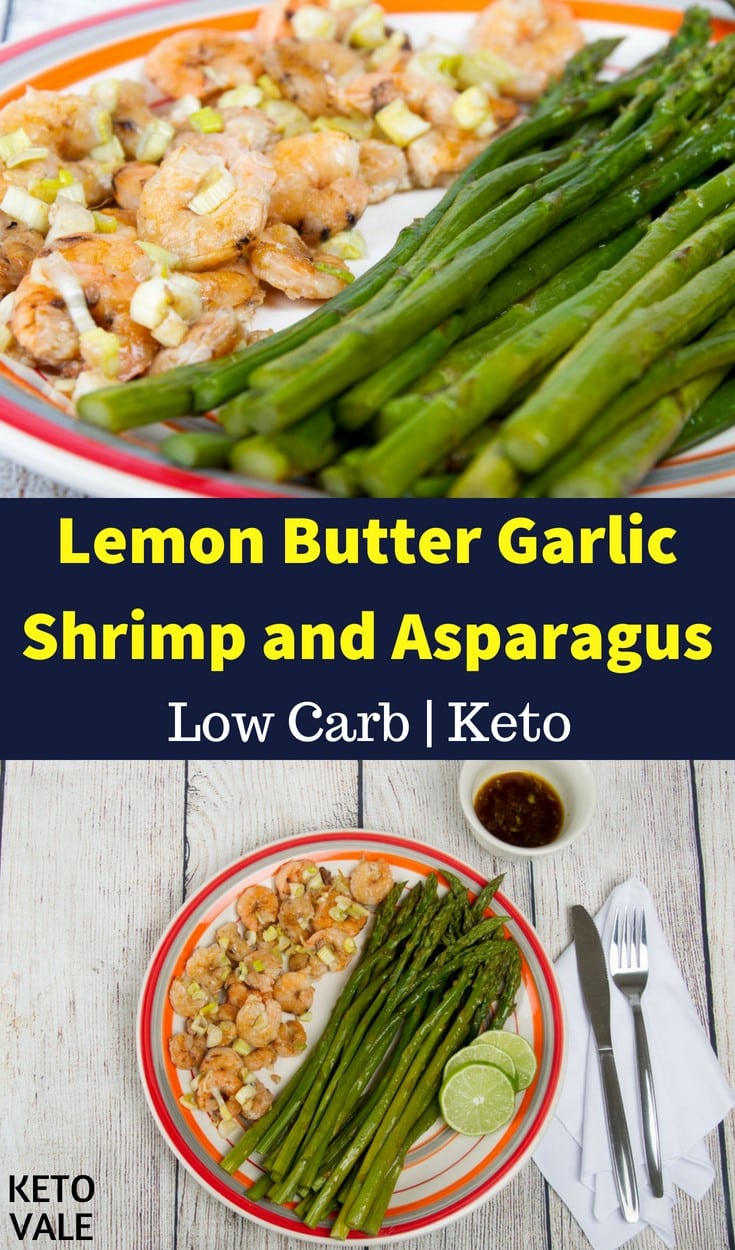 roasted lemon butter garlic shrimp asparagus
