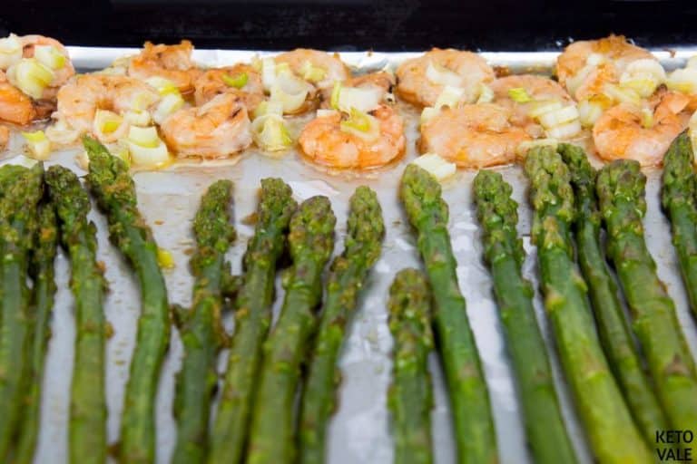 Roasted Lemon Butter Garlic Shrimp and Asparagus Low Carb Recipe