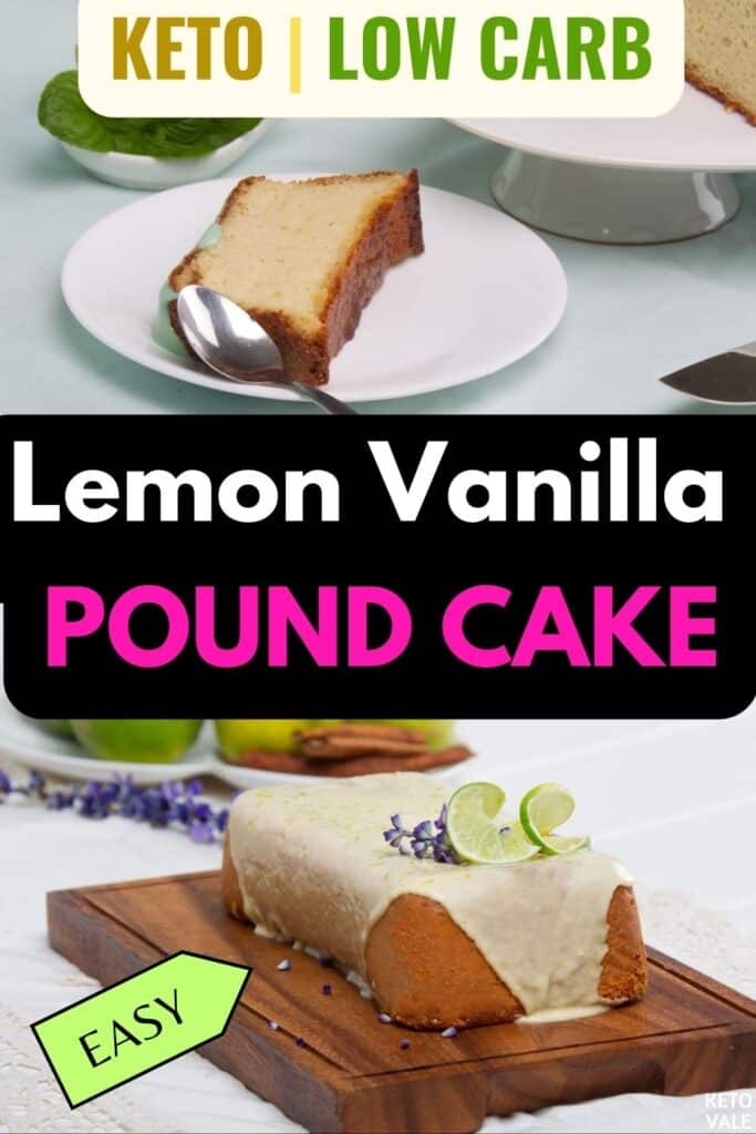sugar free lemon vanilla pound cake