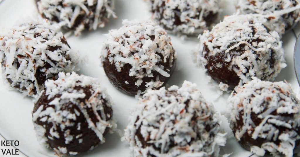 peanut butter coconut chocolate balls