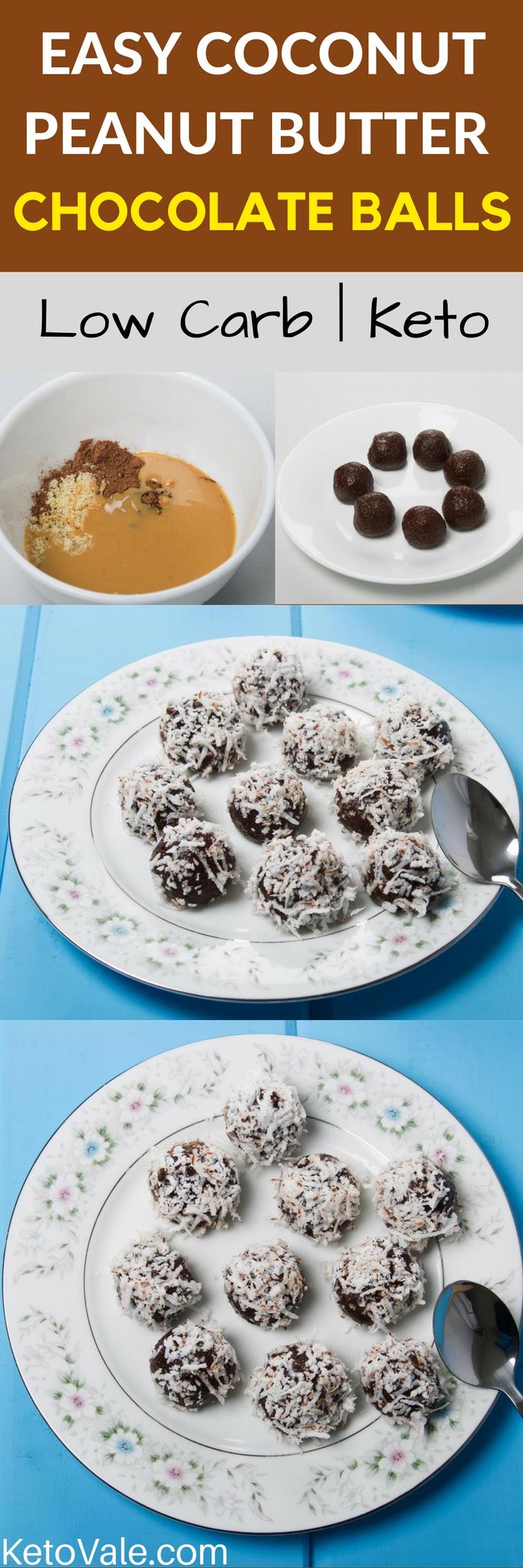 Coconut Peanut Butter Chocolate Balls Recipe