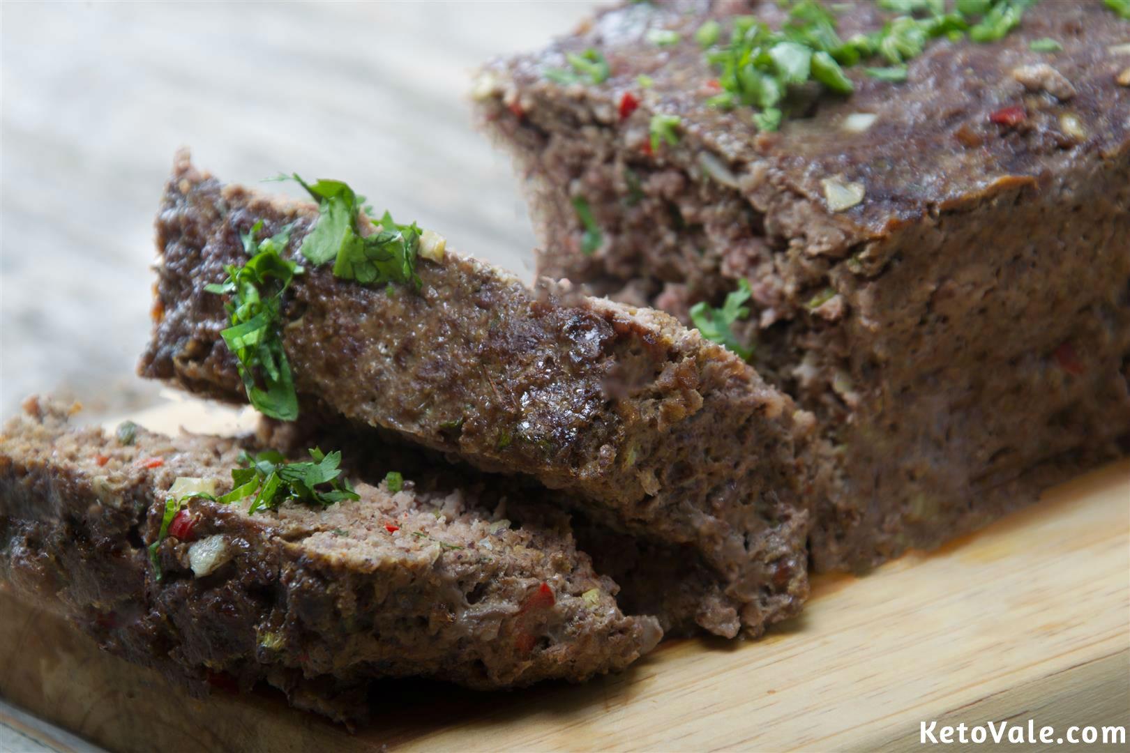 Easy Keto Ground Beef Meatloaf Low Carb Recipe | KetoVale