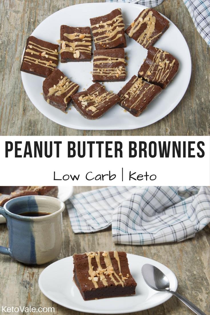 Keto Peanut Butter Brownies