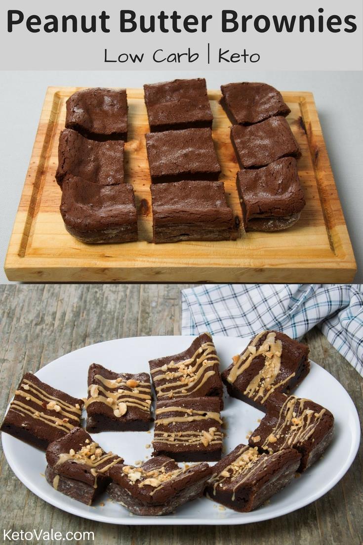 Low Carb Peanut Butter Brownies