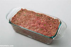 Transfer meat into loaf pan