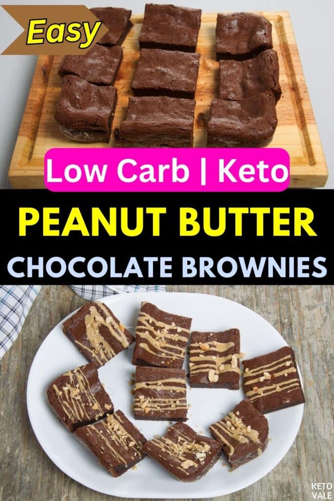 low carb chocolate peanut butter brownies