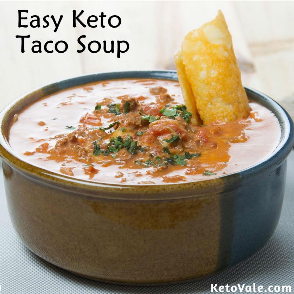 Crock Pot Taco Soup with Beef Low Carb Recipe Keto Vale