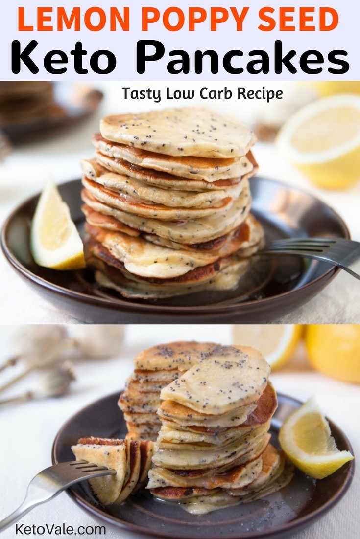 Keto Lemon Poppy Seed Pancakes Recipe