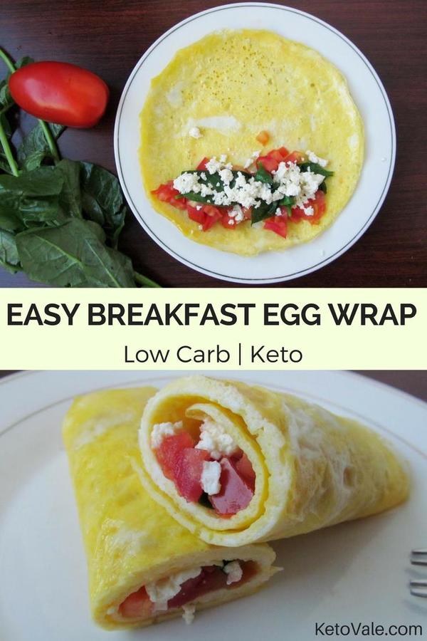 Keto Egg Wraps with Feta Cheese Low Carb Recipe KetoVale