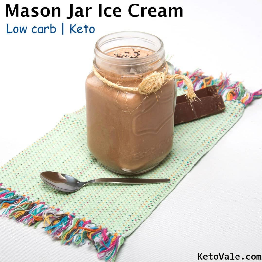 Low Carb Mason Jar Ice Cream