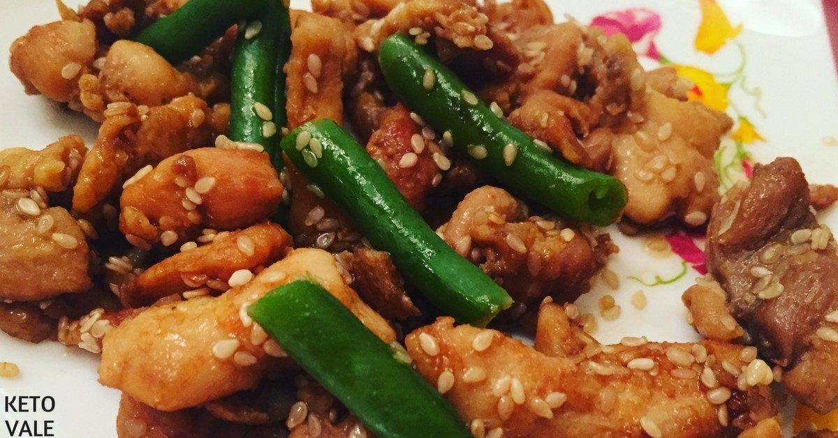 Keto Chinese Sesame Chicken Low Carb Recipe | Keto Vale Keto Chinese Sesame