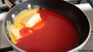 Mix hot sauce with butter