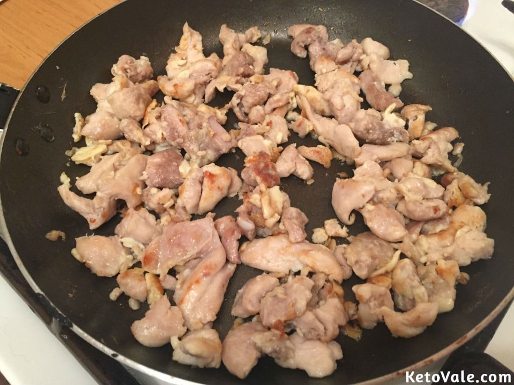 Pan fry chicken thighs