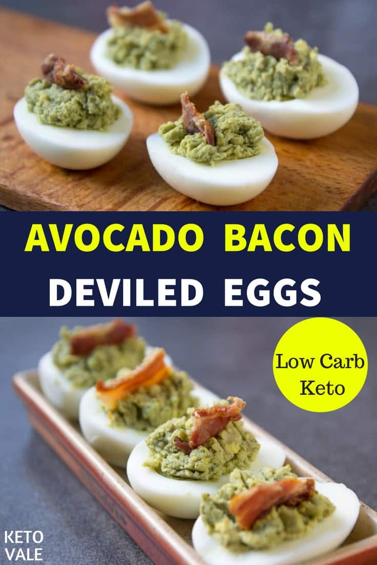 Avocado Deviled Eggs with Bacon Recipe