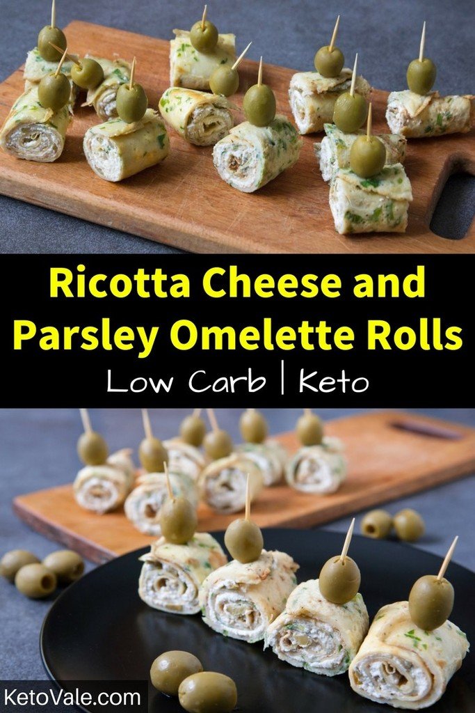 Keto Ricotta Cheese Omelette Rolls KetoVale