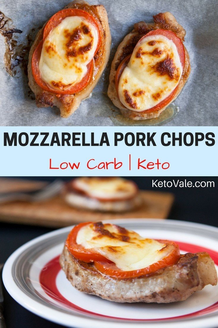 Low Carb Mozzarella Pork Chops