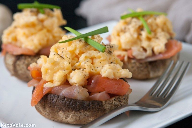 Low Carb Stuffed Mushroom Salmon Egg