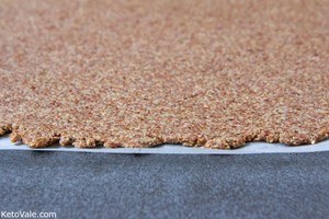 Roll the flax dough