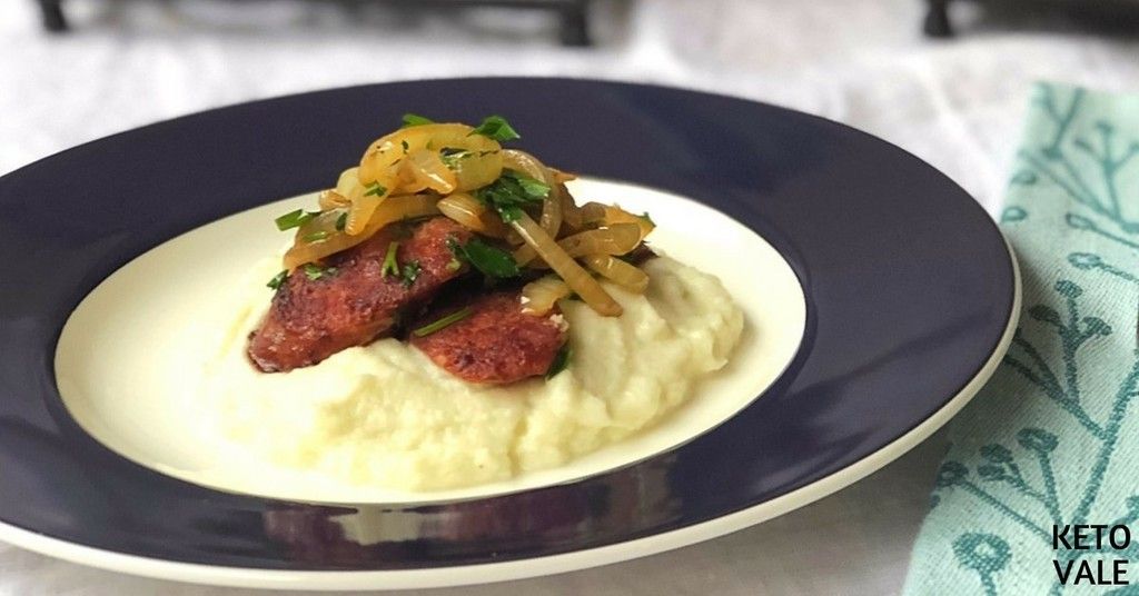 Sausage with Mashed Cauliflower